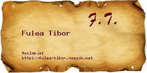 Fulea Tibor névjegykártya